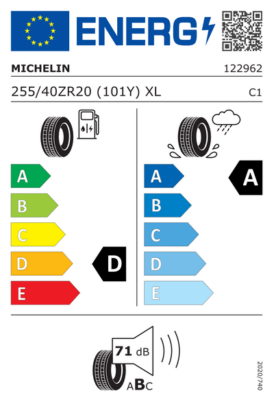 Michelin 255 40 20